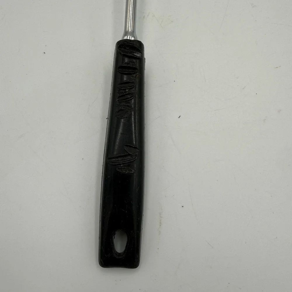 Vintage Ekco Canada Slotted Spatula Turner Stainless Steel Black Handle 12 Inch